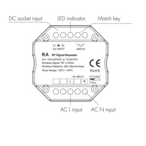 RF signalo kartotuvas tinkamas 2.4GHz pulteliams ir valdikliams (220V/12-24V) - Image 3